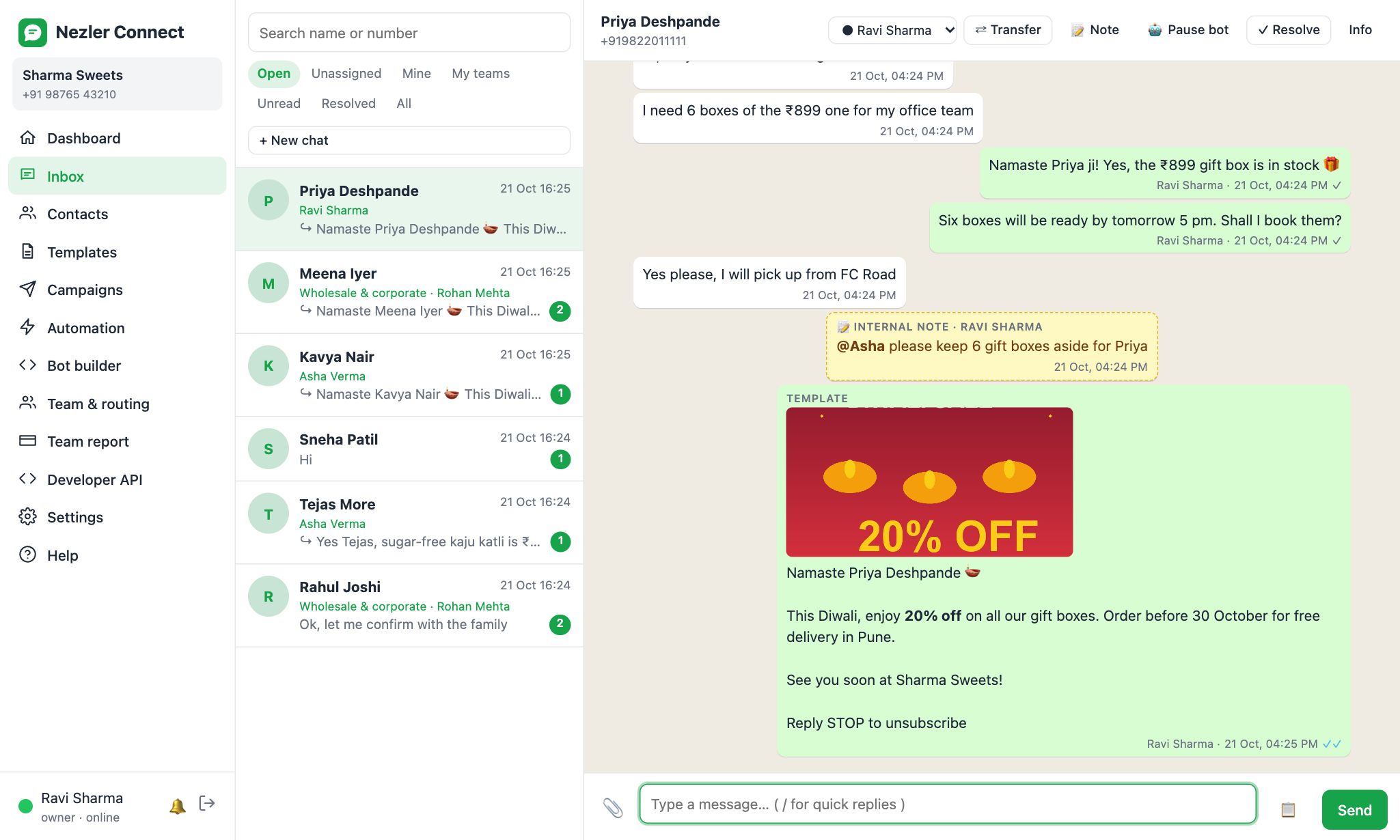 An open chat